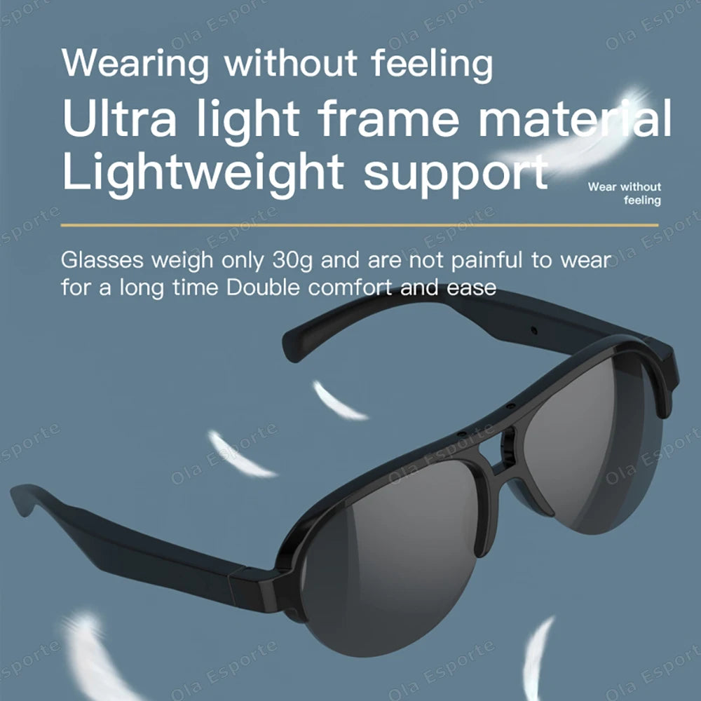 Revolutionary Smart Sunglasses: Experience Bluetooth Calling, HD UV Protection, and Long Battery Life for Ultimate Outdoor Adventures!