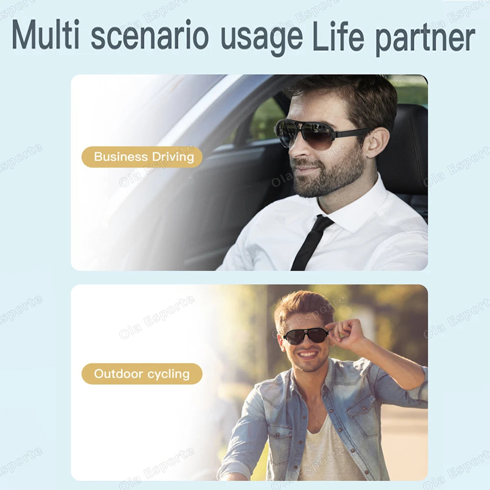 Revolutionary Smart Sunglasses: Experience Bluetooth Calling, HD UV Protection, and Long Battery Life for Ultimate Outdoor Adventures!