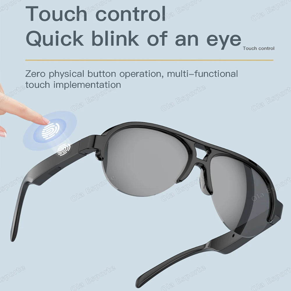 Revolutionary Smart Sunglasses: Experience Bluetooth Calling, HD UV Protection, and Long Battery Life for Ultimate Outdoor Adventures!