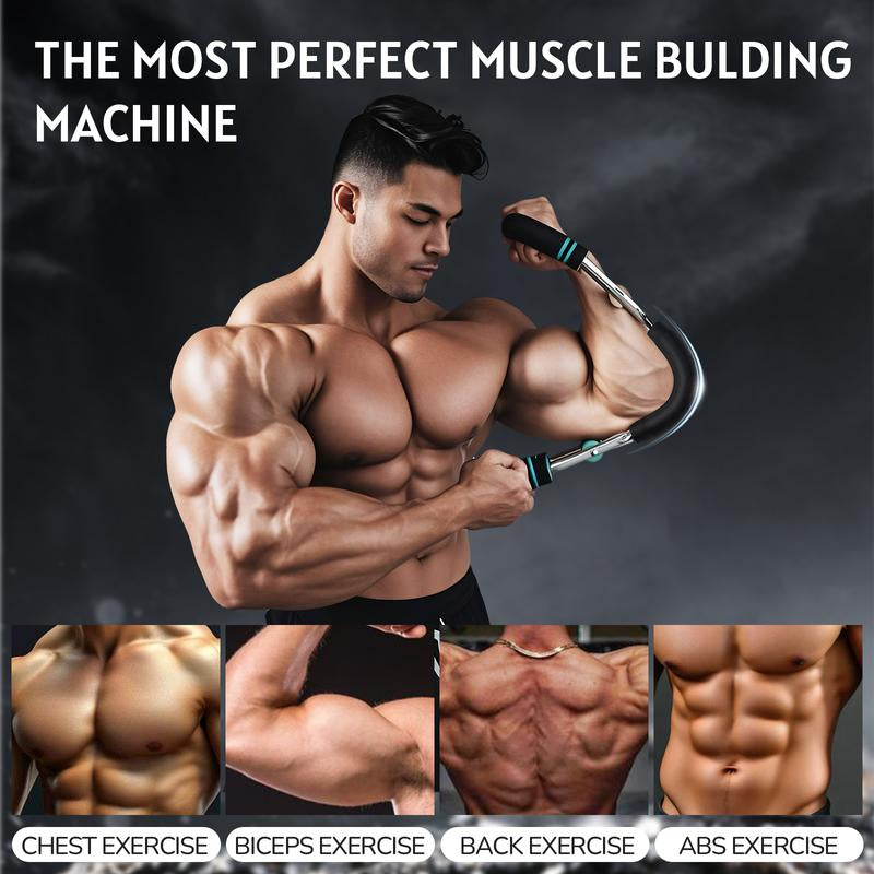 2025 Pro Twister Arm Muscle Trainer: Adjustable 60-100Lb Power Twister Bar for Comprehensive Chest, Shoulder, and Arm Workouts - Portable Fitness Machine for Home and Gym Use