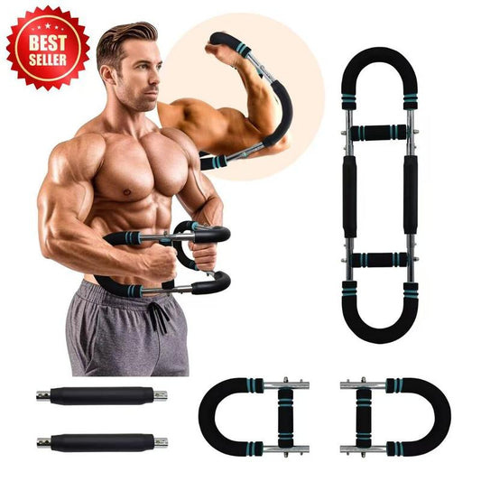 2025 Pro Twister Arm Muscle Trainer: Adjustable 60-100Lb Power Twister Bar for Comprehensive Chest, Shoulder, and Arm Workouts - Portable Fitness Machine for Home and Gym Use