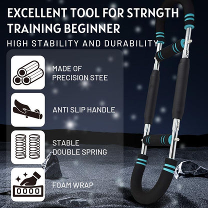 2025 Pro Twister Arm Muscle Trainer: Adjustable 60-100Lb Power Twister Bar for Comprehensive Chest, Shoulder, and Arm Workouts - Portable Fitness Machine for Home and Gym Use
