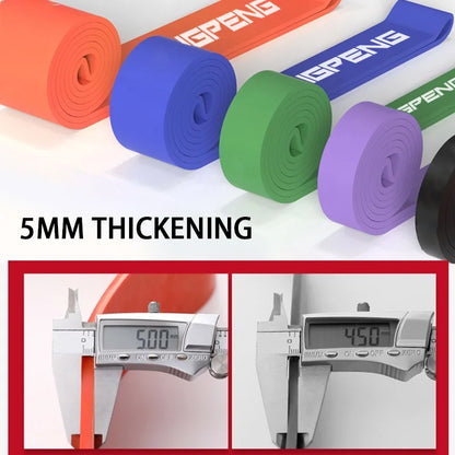 Versatile High Density Resistance Bands for Strength Training and Body Workouts - Fitness Assistance Set